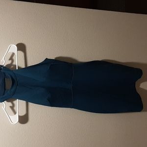 Dark green short dress